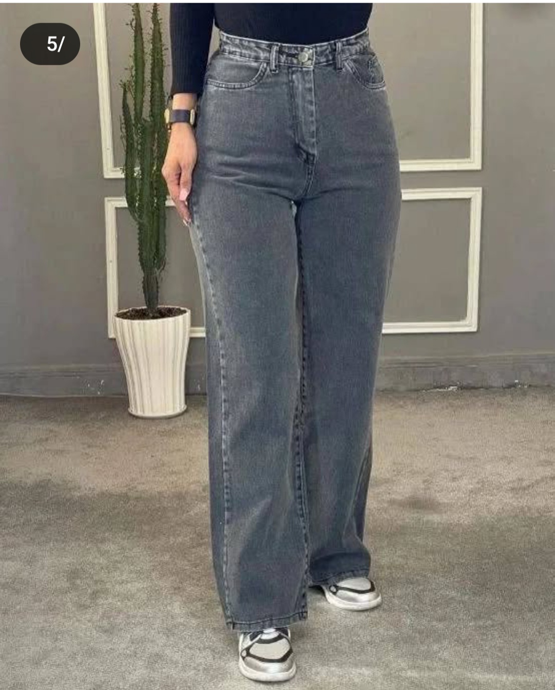 شلوار جین نیم بگ زنانه و دخترانه